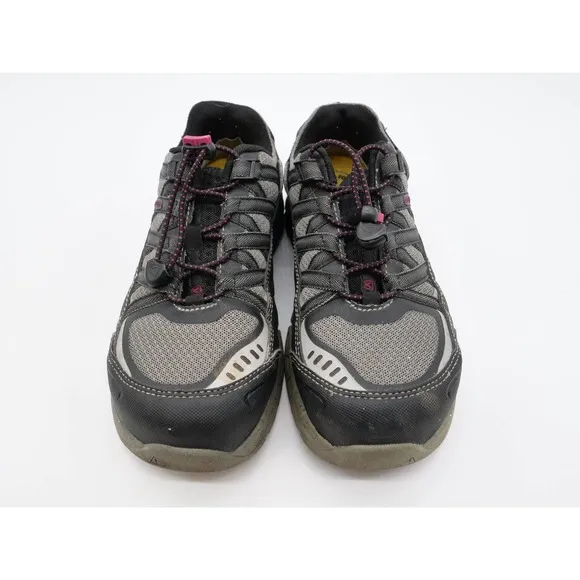 Keen Work Shoes Womens 6.5 Asheville Black Mesh Aluminum Toe ESD Drawstring