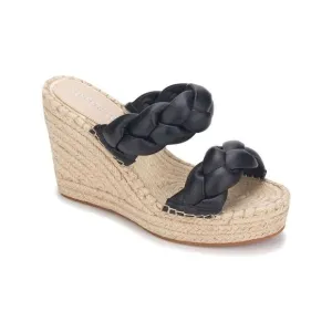 KENNETH COLE NEW YORK Womens Black 1-1/2&quot; Platform Wedge Shoes 8 M