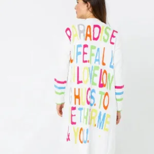 Kerri Rosenthal NEW Poppy Paradise Life Duster Multi Long Cardigan Size large
