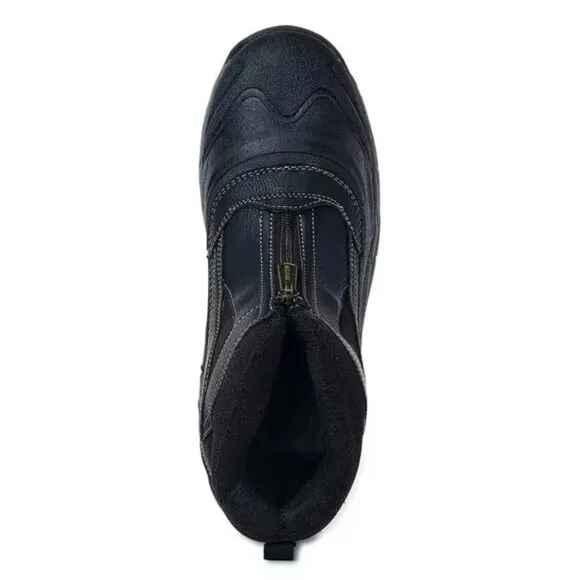 KHOMBU Boots Men's 11 Mason Outdoor Waterproof Rugged Slip-on Zipper Front Shoes