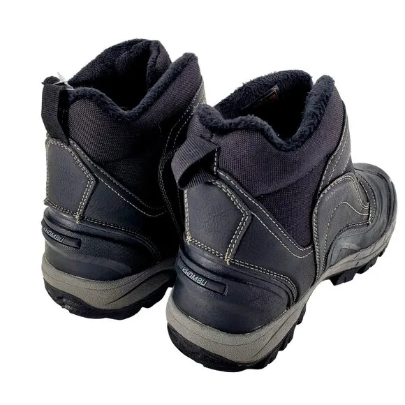 KHOMBU Boots Men's 11 Mason Outdoor Waterproof Rugged Slip-on Zipper Front Shoes
