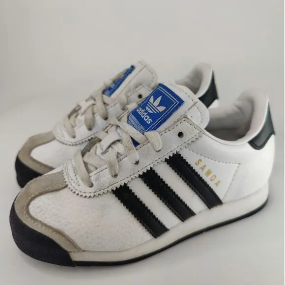 Kids Adidas White Samoa Sneakers 12k