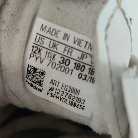 Kids Adidas White Samoa Sneakers 12k