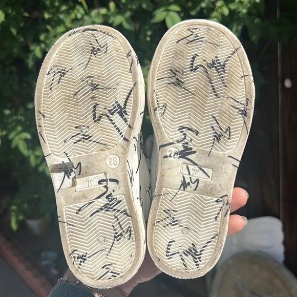 Kids Giuseppe Zanotti Double Zip All Over Print Low Sneaker.