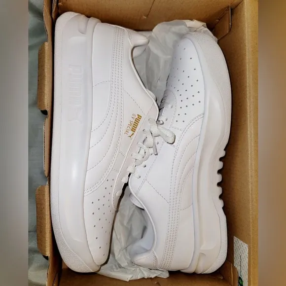 Kids White Carina Puma Sneakers
