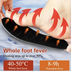 KOTLIKOFF USB Electric Powered Heated Insole Winter Heater Keep Feet Warm Insoles For Shoes Outdoor Skiing Winter Foot Warmers