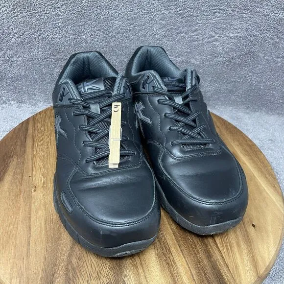 Kuru Women's Sz 11 WIDE Kinetic Black Anti-Slip Grip Lace-Up Work Shoes Sneaker