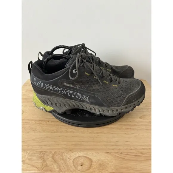La Sportiva Spire GTX Mens Size 10 Gray GoreTex Trail Hiking Shoes EUC