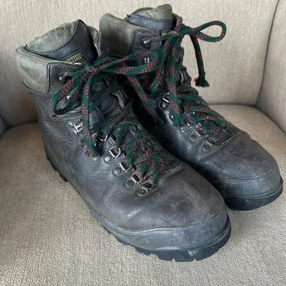 LA SPORTIVA Vintage Walking on the Moon Men’s Hiking Boots Made in Italy Sz 10.5