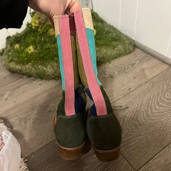 Lace Up Boots Vibrant Style