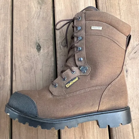 LaCrosse 500 gm Thinsulate Ultra Insulated Hyper-Dri Canvas Hunting Boots 12 Men