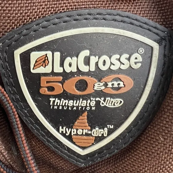 LaCrosse 500 gm Thinsulate Ultra Insulated Hyper-Dri Canvas Hunting Boots 12 Men