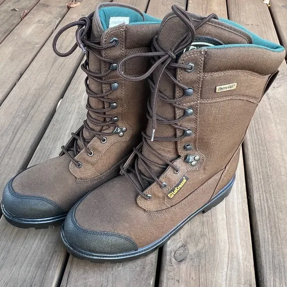 LaCrosse 500 gm Thinsulate Ultra Insulated Hyper-Dri Canvas Hunting Boots 12 Men