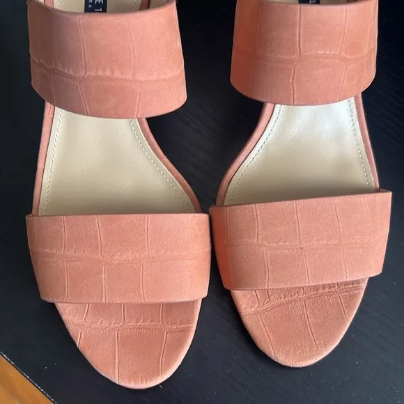Lafayette 148 Suede Slingback Sandals Neutrals Size 7
