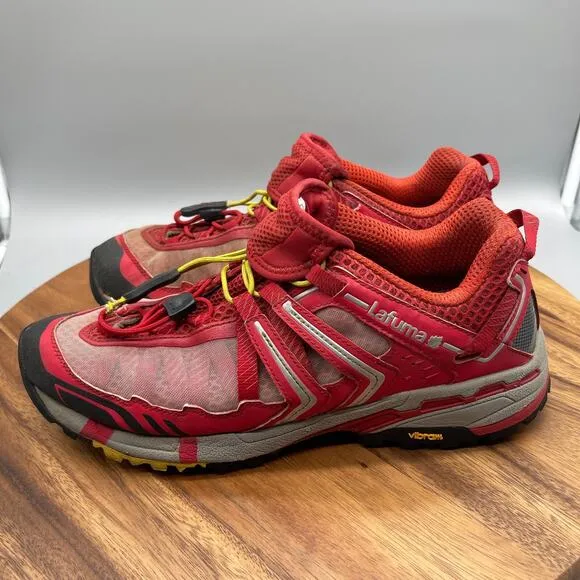 Lafuma Twin Cross Shoes Mens Size 10.5 Red Hiking Outdoor Trail Walking Vibram