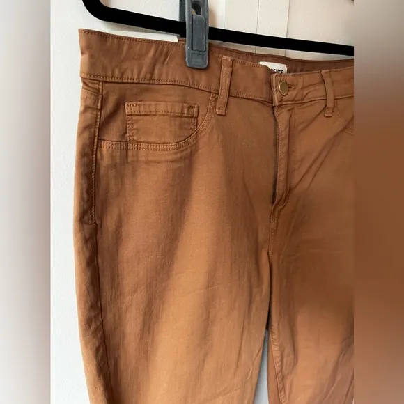 L’AGENCE‎ Women’s NWT Margot High Rise Skinny Brown Denim Pants Size 33