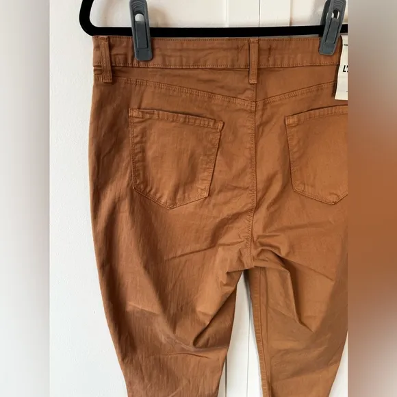 L’AGENCE‎ Women’s NWT Margot High Rise Skinny Brown Denim Pants Size 33