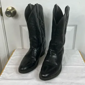Laredo black mens cowboy boots size 8D. LEA.VAMP. FOX