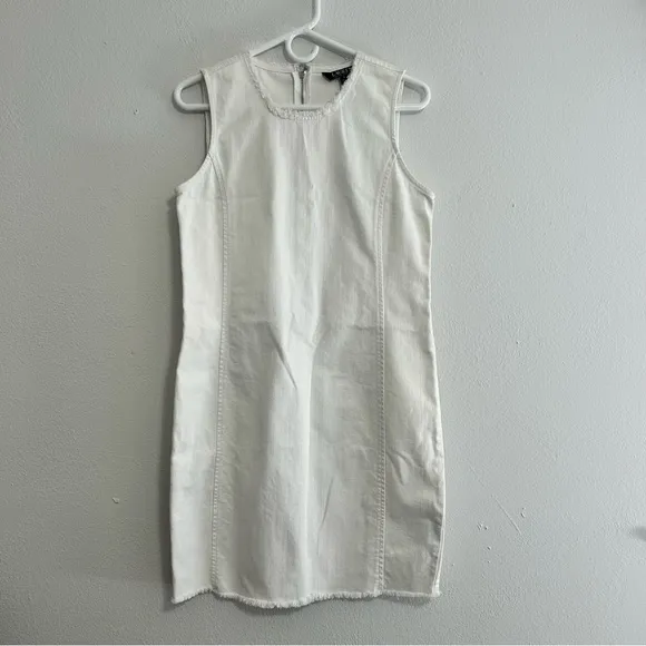 Lauren Ralph Lauren White Cotton Blend Dress