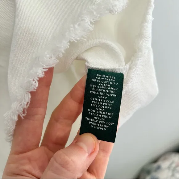 Lauren Ralph Lauren White Cotton Blend Dress