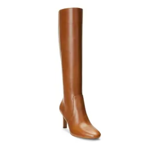 Lauren Ralph Lauren Women's Caelynn Dress Boots Size 8 Tan Leather Heeled NIB