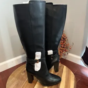 Lauren Ralph Lauren Women's Manchester Buckled Dress Boots Sz 5B Black