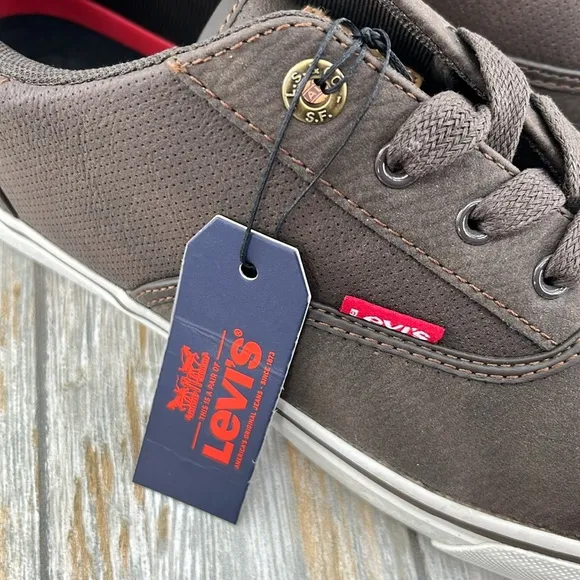 Levi's Mens Brown Ethan Casual Fashion Sneaker Shoes Size 9