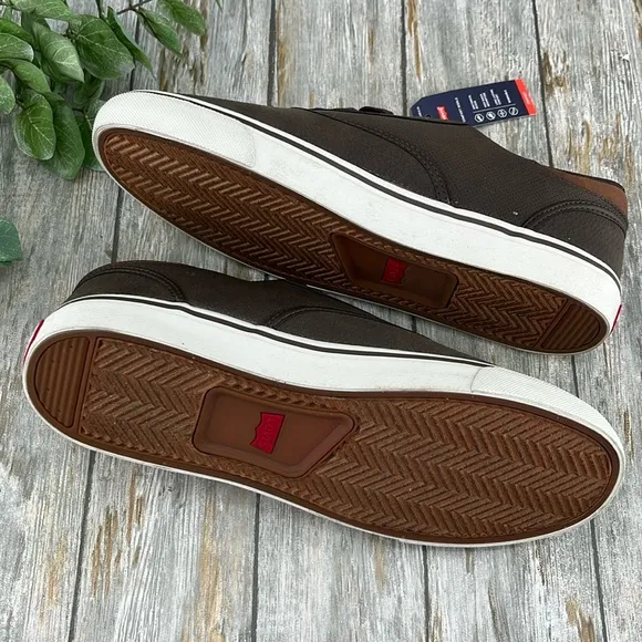 Levi's Mens Brown Ethan Casual Fashion Sneaker Shoes Size 9