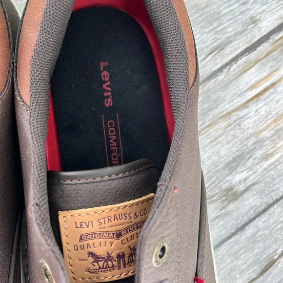 Levi's Mens Brown Ethan Casual Fashion Sneaker Shoes Size 9