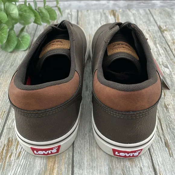 Levi's Mens Brown Ethan Casual Fashion Sneaker Shoes Size 9