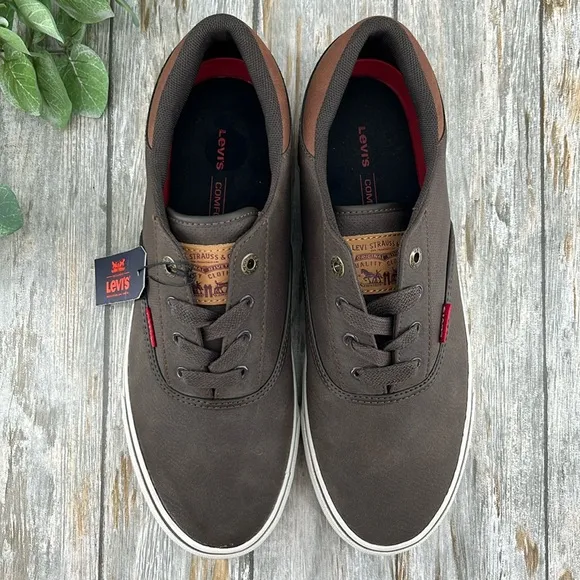 Levi's Mens Brown Ethan Casual Fashion Sneaker Shoes Size 9