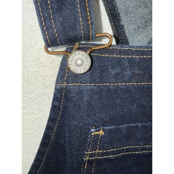 Levi's New Workwear Cordura Dark Navy Denim Overalls XL-2XL 42” Jean Bibs B1