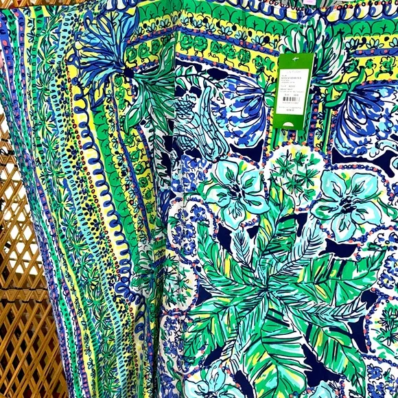 Lilly Pulitzer NWT Lindamarie Silk Caftan Escape Artist  Size XS/S