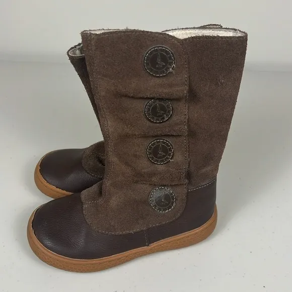Livie &amp; Luca Factory Tiempo Genuine Leather High Boots for Children Girls EUC