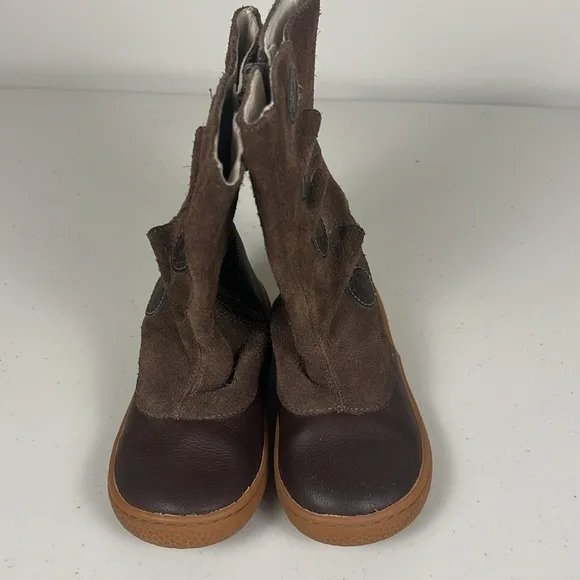 Livie &amp; Luca Factory Tiempo Genuine Leather High Boots for Children Girls EUC