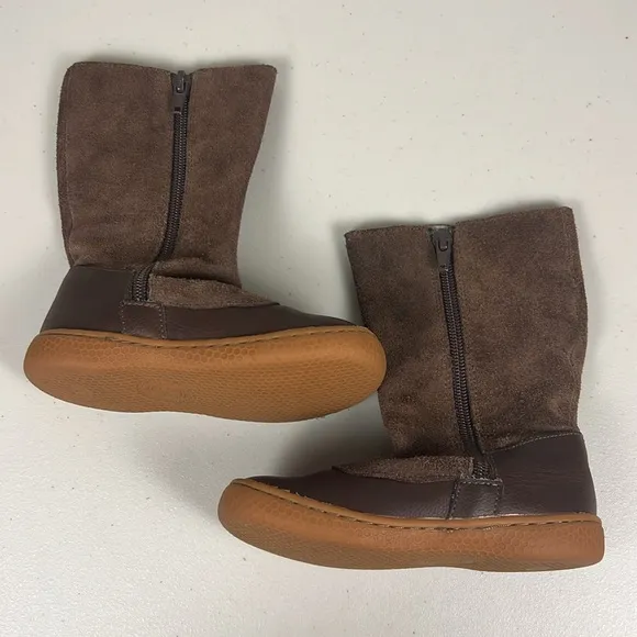 Livie &amp; Luca Factory Tiempo Genuine Leather High Boots for Children Girls EUC