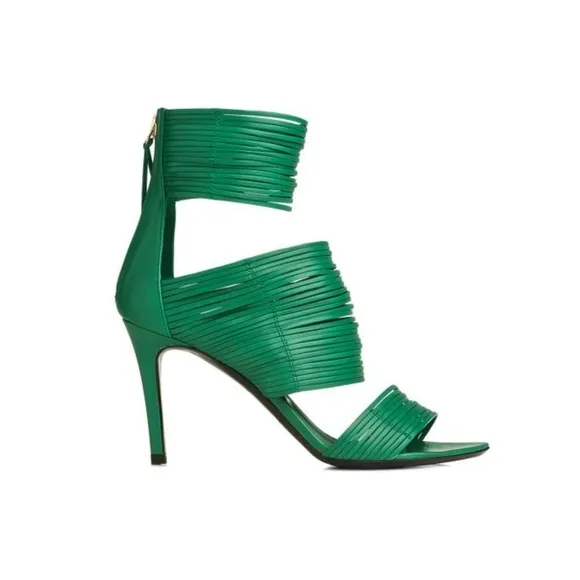 LK Bennett green strappy heels 36