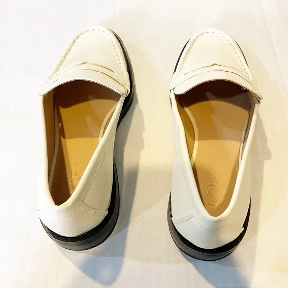 LOFT Penny Loafer Creme