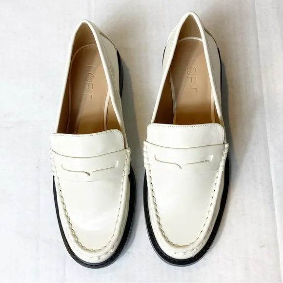LOFT Penny Loafer Creme