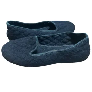 Loro Piana men’s black cashmere quilted slip on slippersSize 43/9.5 house shoes