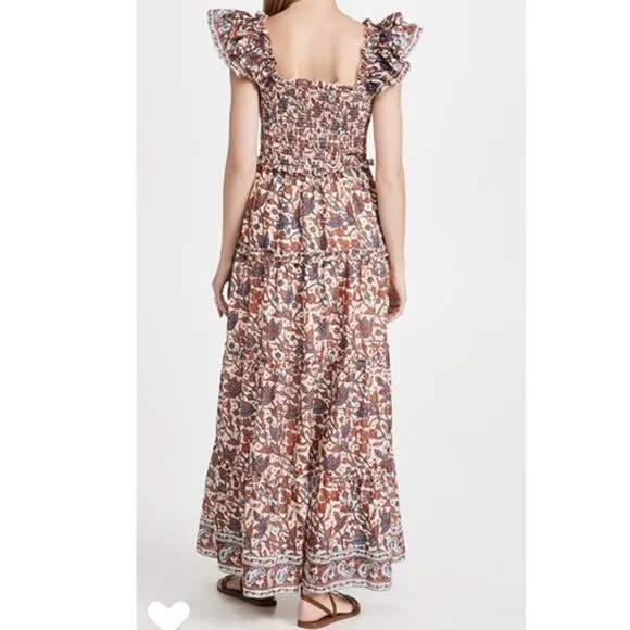 Love The Label by Anthropologie Mirabelle Ruffle Floral Maxi Dress