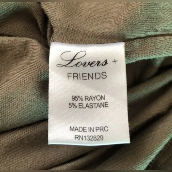 Lovers   Friends dress bodycon mini dress in a neutral olive Size L