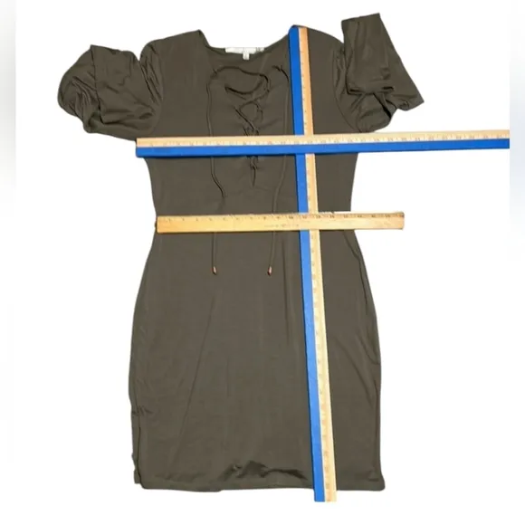 Lovers   Friends dress bodycon mini dress in a neutral olive Size L