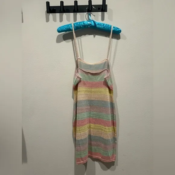 LOVESHACKFANCY Lessie Pastel Sunrise Mini  Dress / Size Medium /