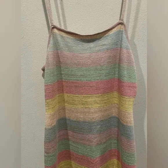 LOVESHACKFANCY Lessie Pastel Sunrise Mini  Dress / Size Medium /