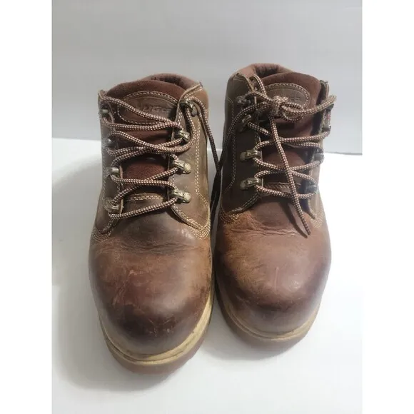 LUGZ LOW CUT CHUKKA WORK BOOTS  MEN US 9.5 EUR 43 Brown Leather