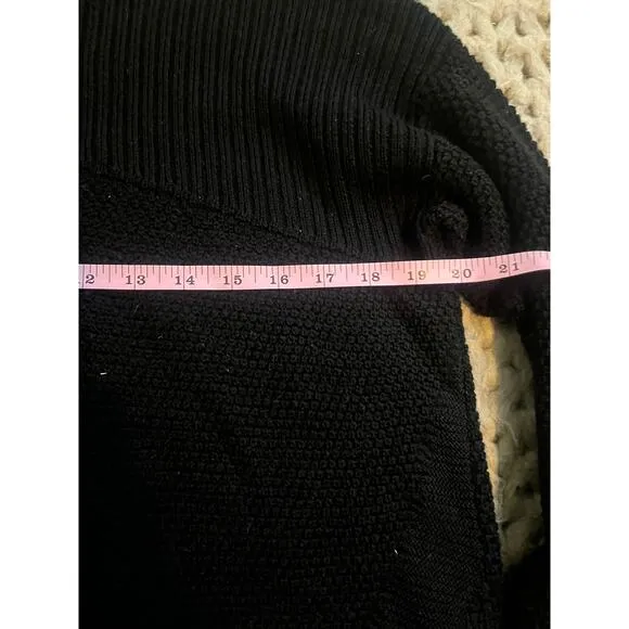 lululemon turtle neck sweater black size 12