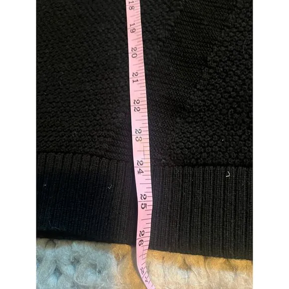 lululemon turtle neck sweater black size 12