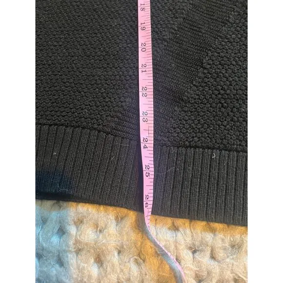 lululemon turtle neck sweater black size 12