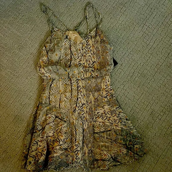 Lulus Animal Print Chiffon Dress